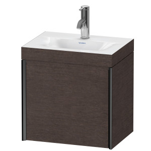 XViu Duravit vasque XV4631OB272C 45x33,3cm, 2000 , droite, 2000 , noir mat, Cadres C, chêne foncé brossé