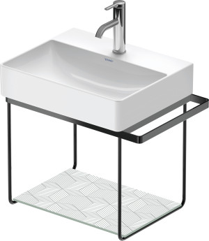 Duravit DuraSquare support en métal 0031334600 56,5x38,1cm, suspendu, noir mat
