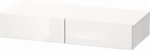 DuraStyle Duravit match0 DS827001843 100 x 44 cm, 2 tiroirs, blanc mat / basalte mat, avec support console
