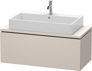 L-Cube Duravit vasque LC580409191 102 x 47,7 cm, taupe mat, pour console, coulissant 2000
