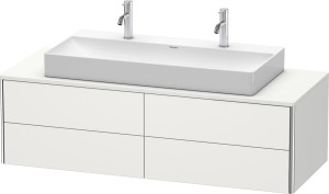 XSquare Duravit XS4915M3939 140x40x54.8cm, 4 tiroirs, nordique blanc satiné mat