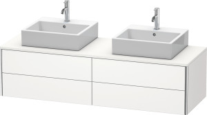 XSquare Duravit XS4917B3636 160x40x54.8cm, 4 tiroirs, des deux côtés, blanc soie mat