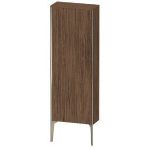 XViu Duravit haute XV1316RB121 50x24x133cm, champagne mat, porte à droite, noyer foncé