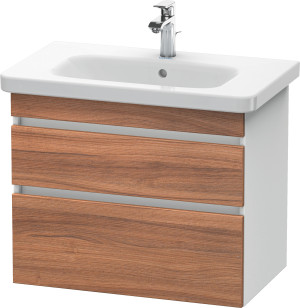 Duravit DuraStyle vasque DS648107918 73 x 44,8 cm, blanc naturel / match2 mat, 2 tiroirs, suspendu