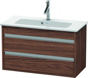 Ketho Duravit vasque KT645302121 80 x 38,5 cm, noyer foncé, 2 tiroirs, suspendu