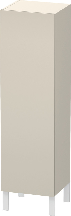 L-Cube Duravit individuel armoire LC1190L9191 haut, porte à gauche, mat couleur taupe