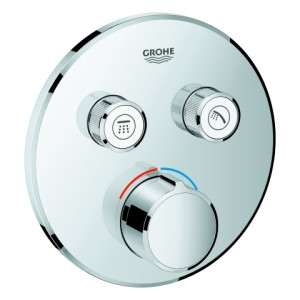 Smartcontrol mitigeur de Grohe 29145000 chromé, avec 2 robinets d'arrêt, rosace ronde