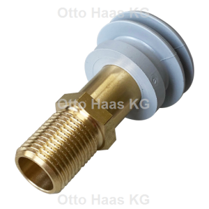 Raccord d'entrée d'urinoir HAAS 6030 1/2", laiton, avec joint à lèvre gris amovible