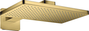 Hansgrohe douche de tête Axor 35274990 avec bras de douche, rosace, optique or poli