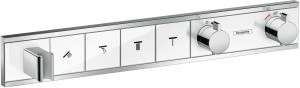 RainSelect douche Hansgrohe RainSelect 15357400 blanc chrome, pour 4 consommateurs