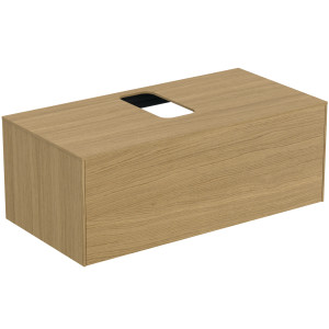Ideal Standard Conca T3930Y6 avec découpe, coulissant 2000 , 100x50,5x37 cm, centre, placage Eiche hell