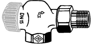 corps de vanne thermostatique Heimeier 2245-01.000 Rp 3 / 8xR 3/8, axial, bronze nickelé, faible résistance