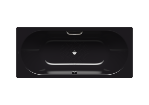 Kaldewei Classic duo baignoire 290710220701 170x75cm, trou de poignée, antidérapant, noir