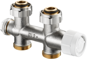 Raccord de raccordement Multiblock T Oventrop Filetage extérieur 3/4 "ÜMx3 / 4", raccord à deux tuyaux