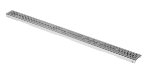 Match1 grille TECE 601051 TECEdrainline quadratum droite, 100 cm, Inox brossé