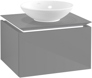 Villeroy und Boch Villeroy & Boch Legato Villeroy & Boch B567L0FP 60x38x50cm, avec éclairage LED, Glossy Grey