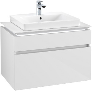 Villeroy und Boch Villeroy & Boch Legato Villeroy & Boch B679L0DH 80x55x50cm, avec éclairage LED, Glossy White
