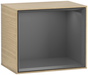Villeroy und Boch Villeroy et Boch module d' Finion F580GKPC 41.8x35.6x27cm, étagère Antracite Matt, Oak Veneer