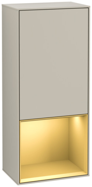 Villeroy und Boch Villeroy et Boch Finion armoire latérale G550HFHH 41.8cm, droit, émotion, étagère ci - dessous mat or, Sand Matt Lacquer