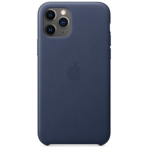 Leather Backcover voor de Apple iPhone 11 Pro - Midnight Blue
