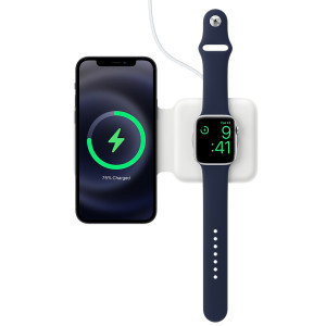 MagSafe Duo Wireless Charger iPhone / Apple Watch - Wit
