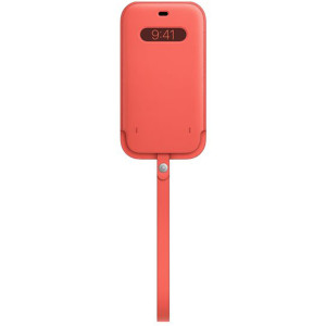 Leather Sleeve MagSafe voor de Apple iPhone 12 Pro Max - Pink Citrus