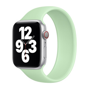 Siliconen solobandje voor de Apple Watch   38/40/41/42 mm - Maat 7 - Pistachio