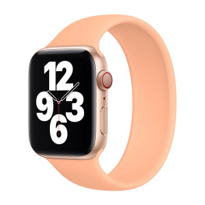 Siliconen solobandje voor de Apple Watch   44/45/46/49 mm - Maat 8 - Cantaloupe