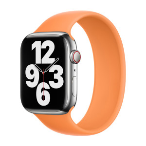 Siliconen solobandje voor de Apple Watch   38/40/41/42 mm - Maat 7 - Marigold