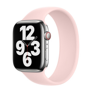 Siliconen solobandje voor de Apple Watch   38/40/41/42 mm - Maat 9 - Chalk Pink
