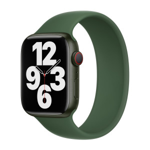 Siliconen solobandje voor de Apple Watch   44/45/46/49 mm - Maat 5 - Clover