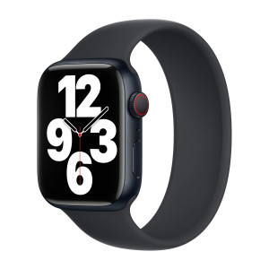 Siliconen solobandje voor de Apple Watch   38/40/41/42 mm - Maat 3 - Midnight