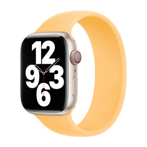Siliconen solobandje voor de Apple Watch   38/40/41/42 mm - Maat 1 - Sunglow