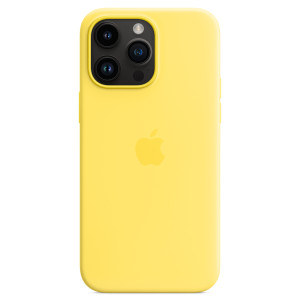 Silicone Backcover MagSafe voor de Apple iPhone 14 Pro Max - Canary Yellow
