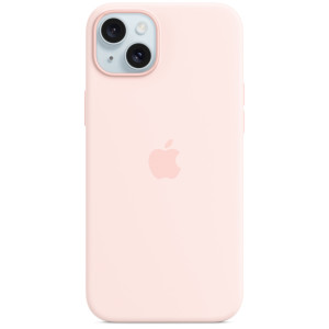 Silicone Backcover MagSafe voor de Apple iPhone 15 Plus - Light Pink