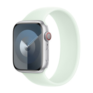 Siliconen solobandje voor de Apple Watch   44/45/46/49 mm - Maat 10 - Soft Mint