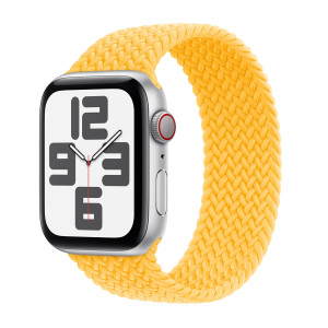 Gevlochten solobandje voor de Apple Watch   44/45/46/49 mm - Maat 3 - Sunshine