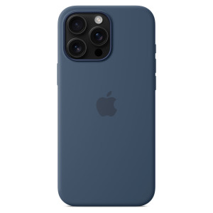 Silicone Backcover MagSafe voor de Apple iPhone 16 Pro Max - Denim