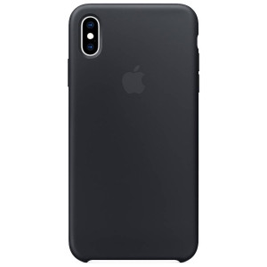 Silicone Backcover voor de Apple iPhone Xs Max - Zwart