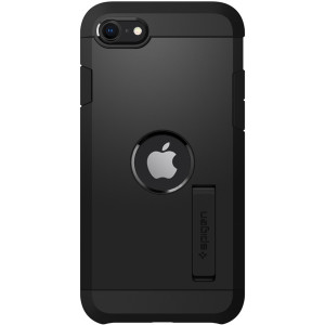 Spigen Tough Armor Backcover voor de Apple iPhone SE (2022 / 2020) - Zwart