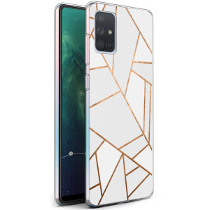 imoshion Design hoesje voor de Samsung Galaxy A71 - White Graphic