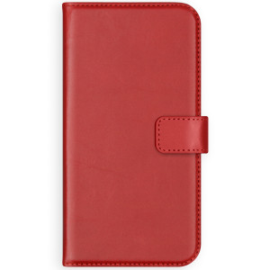 Selencia Echt Leren Bookcase voor de Samsung Galaxy S20 - Rood