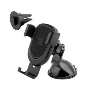 Scosche GravityDrop 3-in-1 Telefoonhouder Auto - Universeel - Dashboard / Voorruit / Ventilatierooster - Zwart