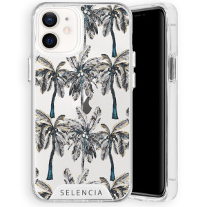 Selencia Zarya Fashion Extra Beschermende Backcover voor de Apple iPhone 12 Mini - Palmtree