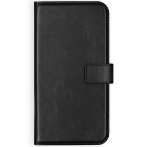 Selencia Echt Leren Bookcase voor de Samsung Galaxy A21s - Zwart