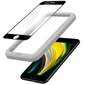 Spigen AlignMaster Full Cover Screenprotector voor de Apple iPhone SE (2022 / 2020) / 8 / 7