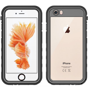 Redpepper Dot Plus Waterproof Backcover voor de Apple iPhone SE (2022 / 2020) / 8 / 7 / 6(s) - Zwart