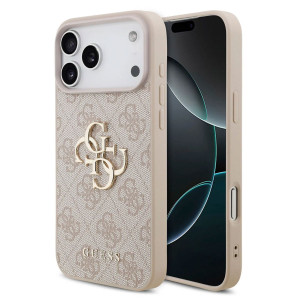 Guess 4G Metal Logo Backcover voor de Apple iPhone 17 Pro Max - Roze