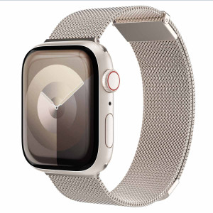 Vonmählen Milanese Loop 2 bandje voor de Apple Watch   44/45/46/49 mm - Champagne