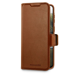 dbramante1928 Oslo Pro Bookcase voor de Samsung Galaxy A57 (5G) - Dark Tan